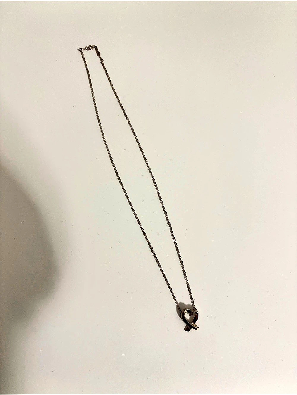 Tiffany & Co. Paloma Picasso Loving Heart Pendant Necklace. Silver